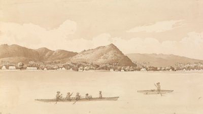 "Apia-öböl, Upolu, NavigatorsIsland [Szamoa] 1849. szeptember 18. alkotó: Admiral Sir Edward Gennys Fanshawe