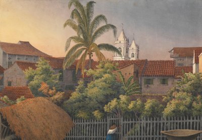 "Egy panamai hátsó ablakból, 1850. március 10. alkotó: Admiral Sir Edward Gennys Fanshawe