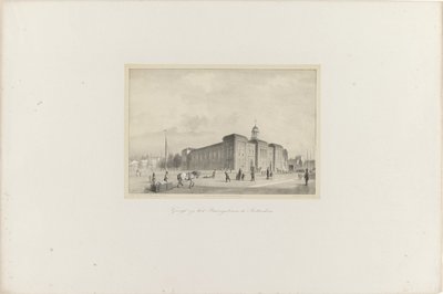 Kilátás a Beursgebouw-ra Rotterdamban, 1854 Kilátás a rotterdami Beursgebouw-ra (cím a tárgyon) A Toonkunst Népszerűsítő Társaság, annak Zenei Fesztiválja és Rotterdam városa. az 1854-es év emléke (a sorozat címe a tárgyon) alkotó: Adolf Carel Nunnink