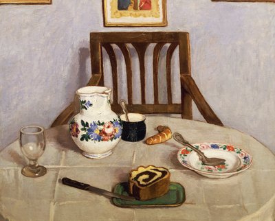 Csendélet focacciával alkotó: Adolf Fenyes