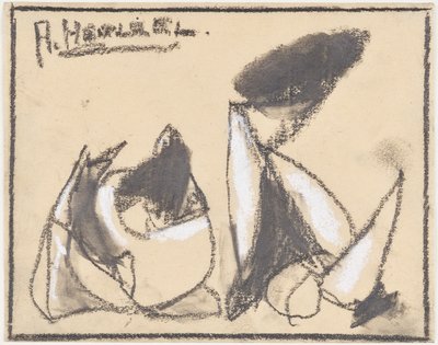 Absztrakt kompozíció alkotó: Adolf Holzel
