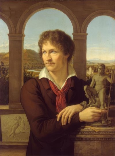 Bertel Thorvaldsen szobrászművész portréja alkotó: Adolf Senff