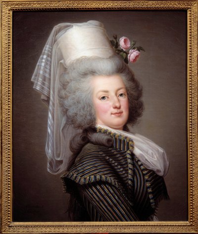Marie Antoinette de Lorraine-Habsburg, francia királynő (1755-1793) portréja Amazonas ruhában - A svéd Adolf Ulrich Wertmuller (1751 - 1811) festménye alkotó: Adolf Ulrich Wertmuller