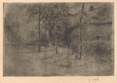 Nádfedeles parasztház alkotó: Adolf le Comte (signed by artist)