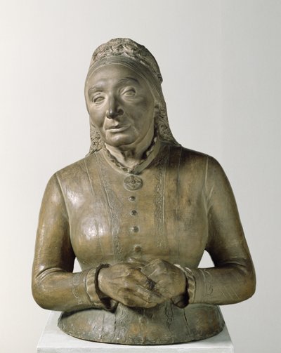 Marie Fielder (1819-1901) portréja, 1882 (terrakotta) alkotó: Adolf von Hildebrand