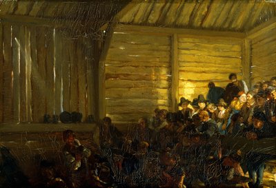 Parasztszínház Tirolban, 1859 alkotó: Adolph Menzel