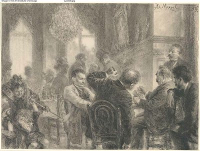 A Kártyajáték alkotó: Adolph Menzel