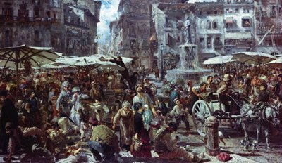 A veronai piac alkotó: Adolph Menzel