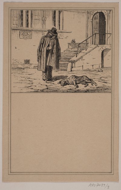 A döglött kutya. Nem. 2 in Chr. Winther és M. Rørbye, "25 kép kisgyermekeknek" alkotó: Johan Adolph Kittendorff