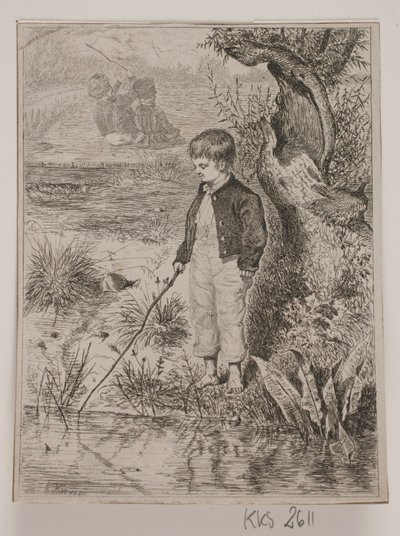 Egy horgászfiú alkotó: Johan Adolph Kittendorff