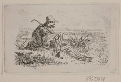Ülő sétáló alkotó: Johan Adolph Kittendorff