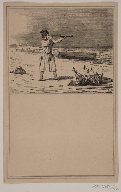 A pilóta. Nem. 19-én Chr. Winther és M. Rørbye, "25 kép kisgyermekeknek" alkotó: Johan Adolph Kittendorff