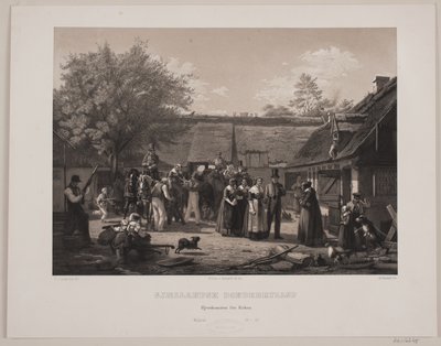 Zélandi parasztlakodalom alkotó: Johan Adolph Kittendorff