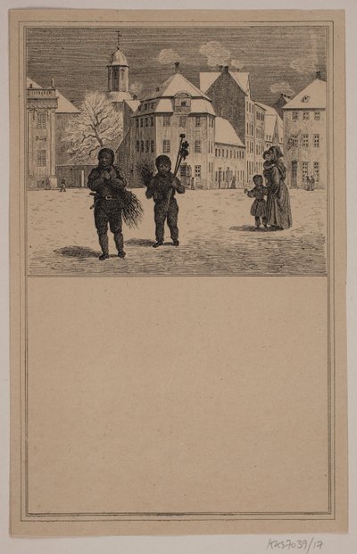 A kéményseprők. Nem. 16-án Chr. Winther és M. Rørbye, "25 kép kisgyermekeknek" alkotó: Johan Adolph Kittendorff