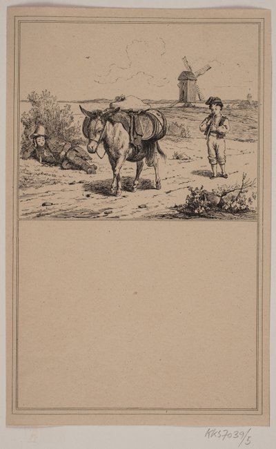 A szamár. Nem. 4 in Chr. Winther és M. Rørbye, "25 kép kisgyermekeknek" alkotó: Johan Adolph Kittendorff