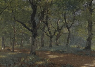 Az erdőben alkotó: Adolph Larsen