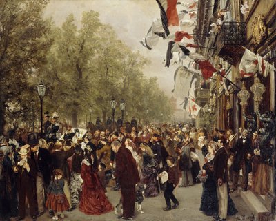 I. Vilmos király elutazása a hadsereghez 1870. július 31-én alkotó: Adolph Menzel