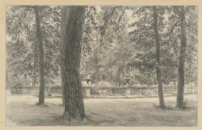 Korlát a Sanssouci park bejáratánál alkotó: Adolph Menzel