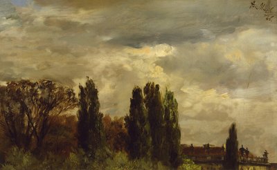 Kilátás Albrecht herceg parkjára alkotó: Adolph Menzel
