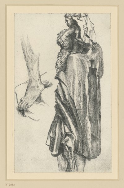 A freibergi apostolmester Szent Kristóf-szobra Drezdában alkotó: Adolph Menzel
