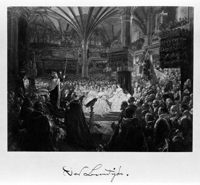 „A befejezett mű”; fénykép a koronázási albumból alkotó: Adolph Menzel