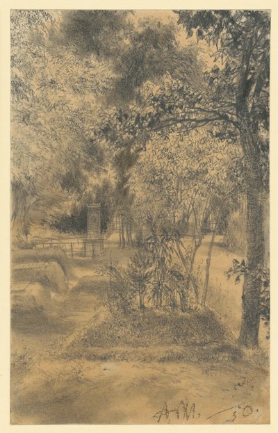 Az anya sírja alkotó: Adolph Menzel