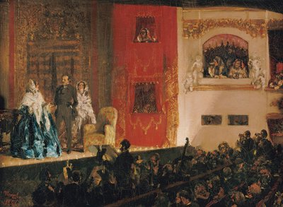 A Théâtre du Gymnase alkotó: Adolph Menzel