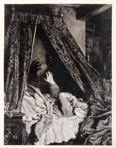 Ádám gyötrelmes álma Heinrich von Kleist "Az eltört korsó" című művéhez alkotó: Adolph Menzel