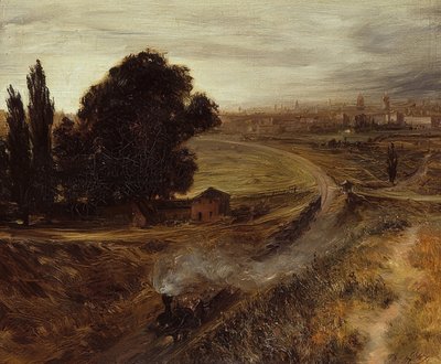 A Berlin-Potsdamer Bahn. 1847 alkotó: Adolph Menzel