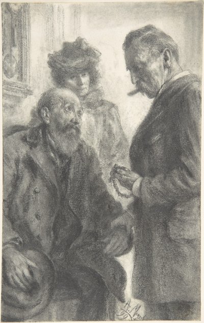 Orvos és beteg alkotó: Adolph Menzel