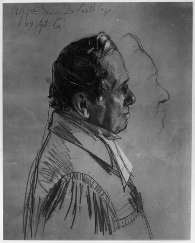 Dr. Karl Wilhelm Moritz Snethlage. Tanulmány a „I. Vilmos koronázása Königsbergben” című festményhez alkotó: Adolph Menzel