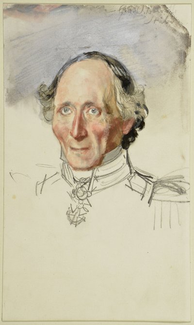 Friedrich August Stüler. Tanulmány a „I. Vilmos koronázása Königsbergben” című festményhez alkotó: Adolph Menzel