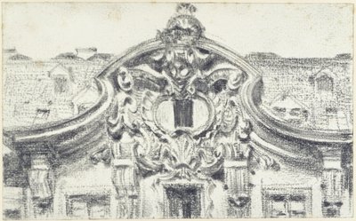 A drezdai Palais du Saxe középső kiugró részének oromzata alkotó: Adolph Menzel