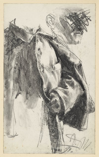 Havelock- és arctanulmány (utóbbi elvetve) alkotó: Adolph Menzel