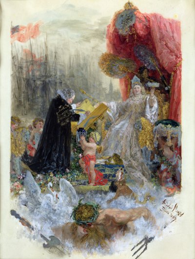 Hamburg város díszpolgári okmánya, 1887 alkotó: Adolph Menzel
