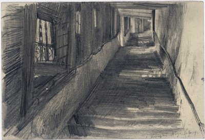 Kapucinus lépcső Salzburgban alkotó: Adolph Menzel