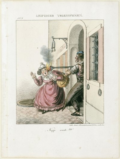 „El a fejjel!”. A Lipcsei népi jelenetekből alkotó: Adolph Menzel