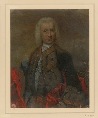 Férfiportré II. Frigyes korabeli udvari öltözetben alkotó: Adolph Menzel