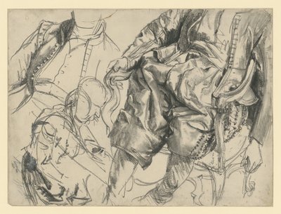 Modell I. Johann Georg szász választófejedelem díszruhájában, három nézetben, Történeti Múzeum, Drezda alkotó: Adolph Menzel
