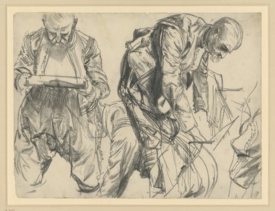 Johann Georg I. szász választófejedelem díszruhájába öltöztetett modell három nézetben, Történeti Múzeum, Drezda alkotó: Adolph Menzel