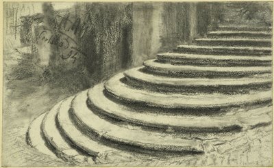 A karlsbad-i Mária Magdolna-templom portál lépcsője alkotó: Adolph Menzel
