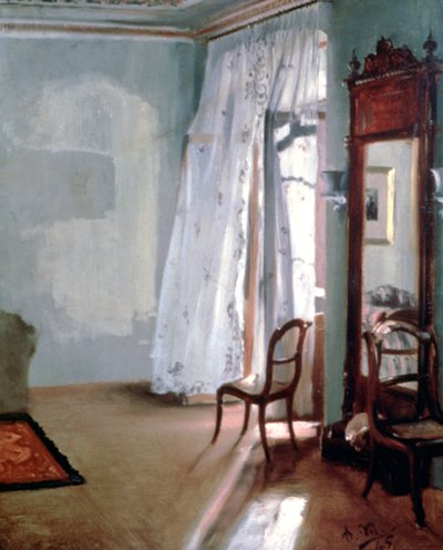 Erkélyes szoba, 1845 alkotó: Adolph Menzel