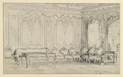 Háló- és dolgozószoba a potsdami városi palotában alkotó: Adolph Menzel