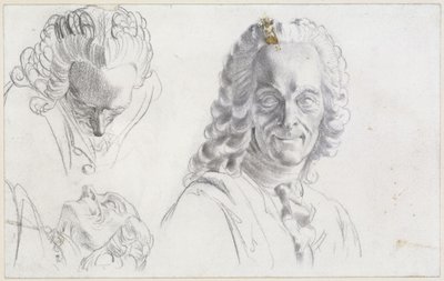 Voltaire-tanulmány alkotó: Adolph Menzel