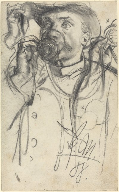 Tanulmányok egy ivó férfiról alkotó: Adolph Menzel
