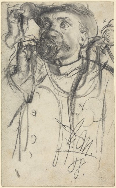 Egy ivó férfiról szóló tanulmányok alkotó: Adolph Menzel