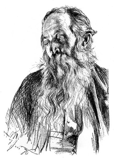 Tanulmány egy zsidóról, 1880-1882 alkotó: Adolph Menzel