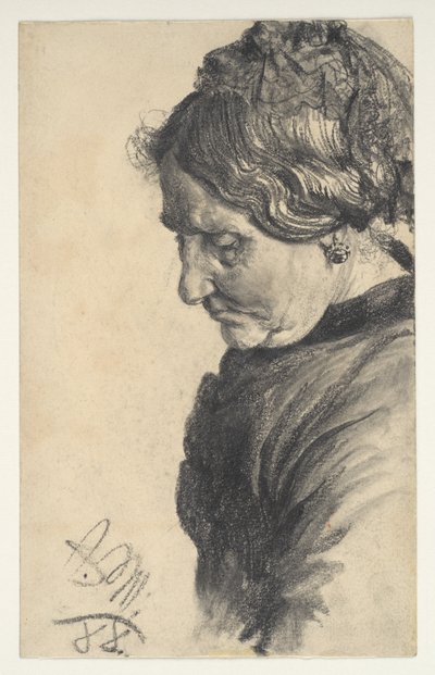 Női tanulmány alkotó: Adolph Menzel
