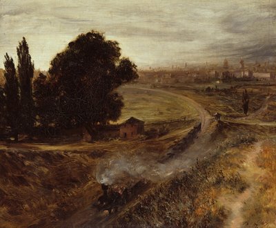A Berlin-Potsdam vasút, 1847 alkotó: Adolph Menzel