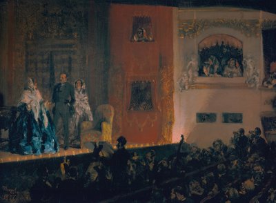 Gymnase Színház Párizsban, 1856 alkotó: Adolph Menzel